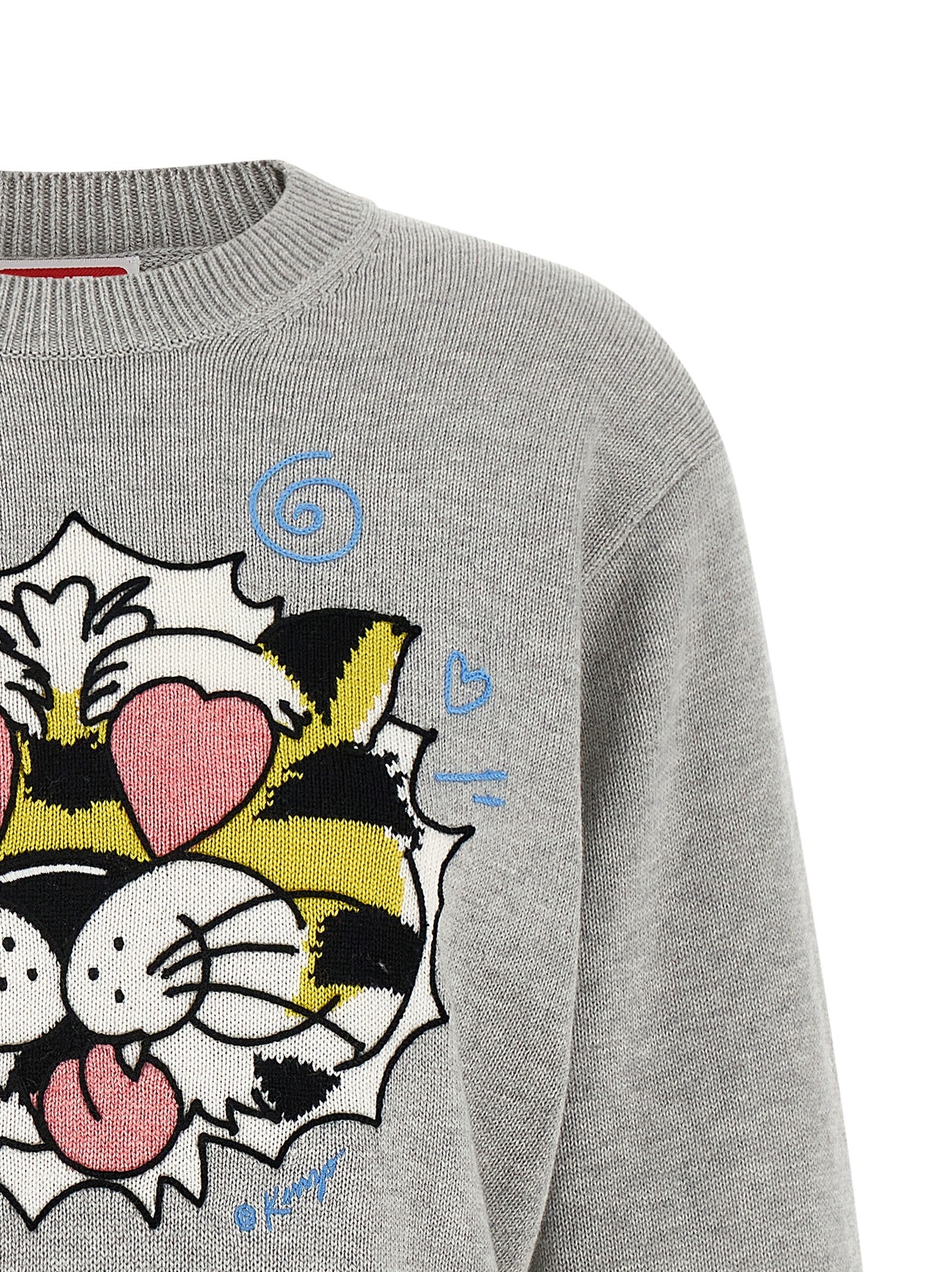 Kenzo Kenzo Wild Tiger Sweater Grey