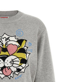 Kenzo Kenzo Wild Tiger Sweater Grey