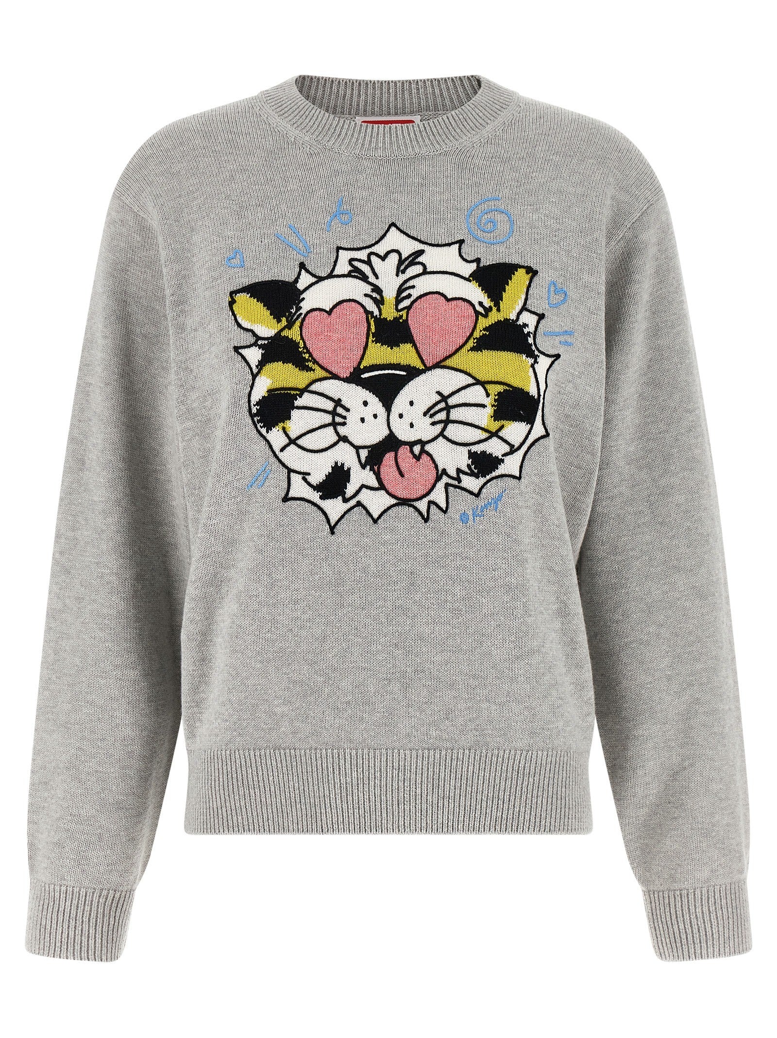 Kenzo Kenzo Wild Tiger Sweater Grey