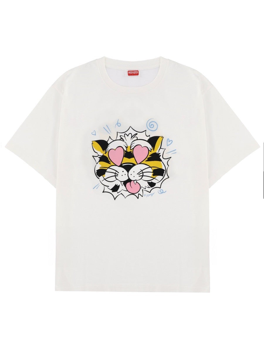 Kenzo Men's Kenzo Wild Tiger Shirt White