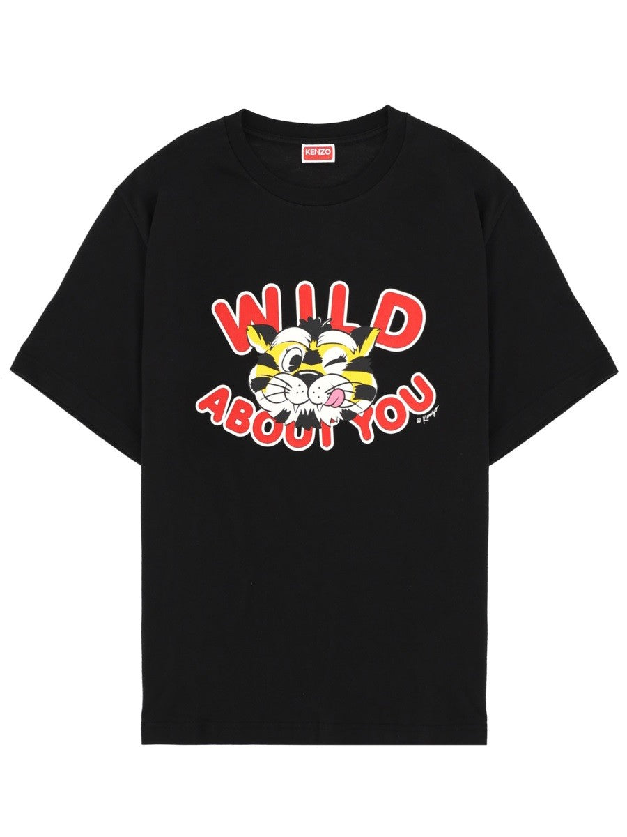 Kenzo Men's Kenzo Wild Tiger Shirt Black