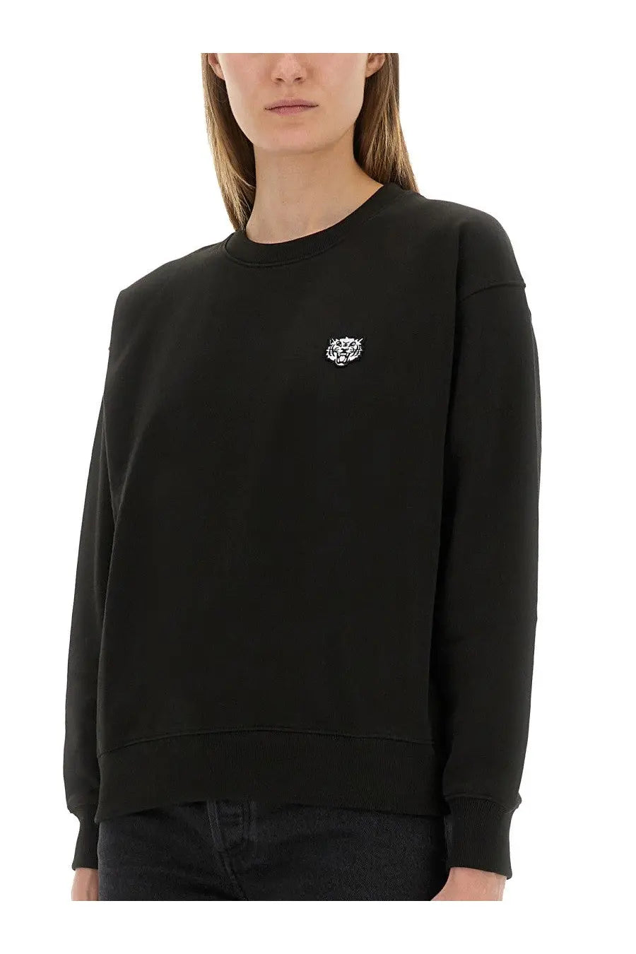 Kenzo Women's Cotton Sweatshirt Black, view 4