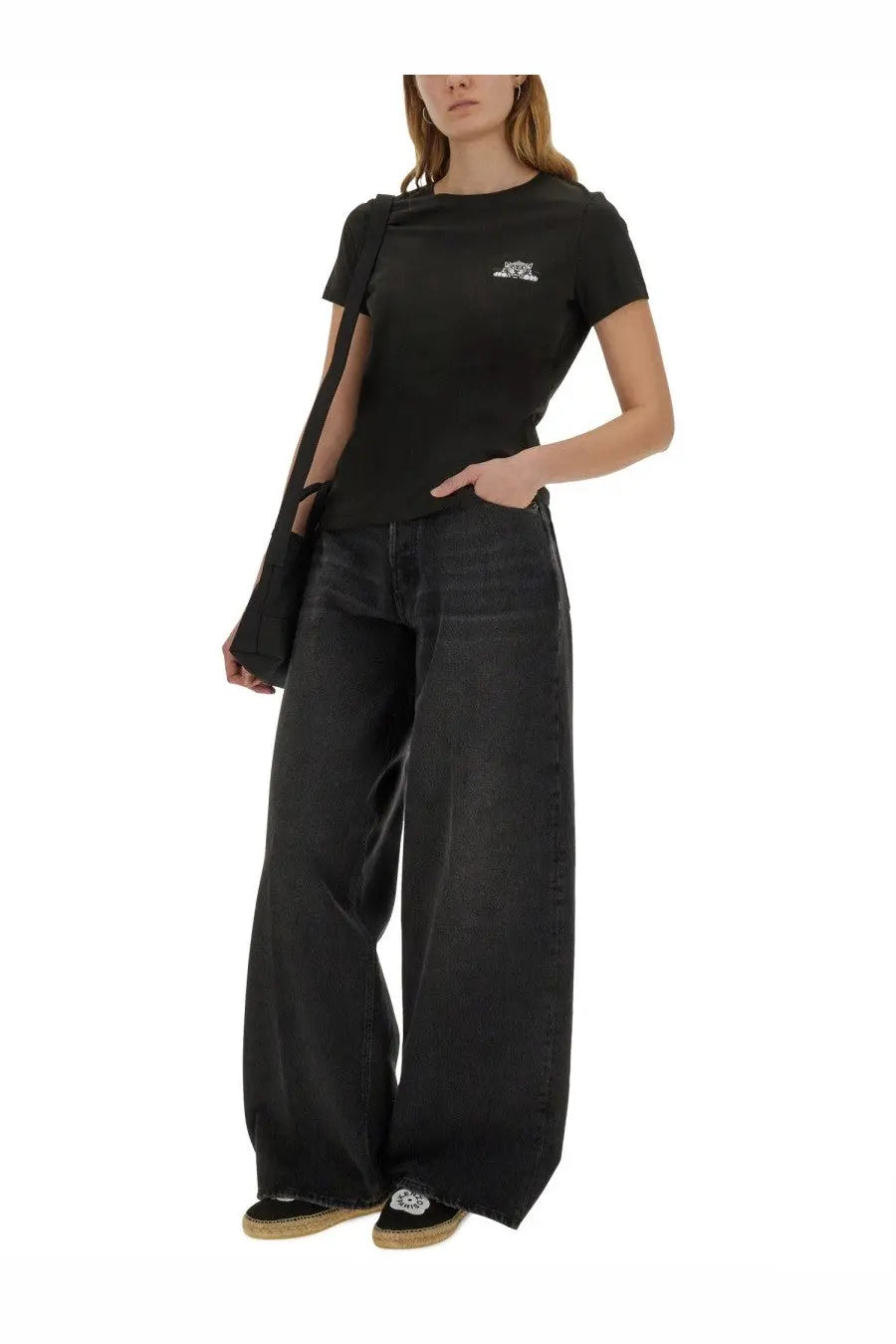 Kenzo Women's Happy Tiger Shirt Black, view 2