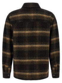 ISABEL MARANT Kervon Wool Overshirt Brown