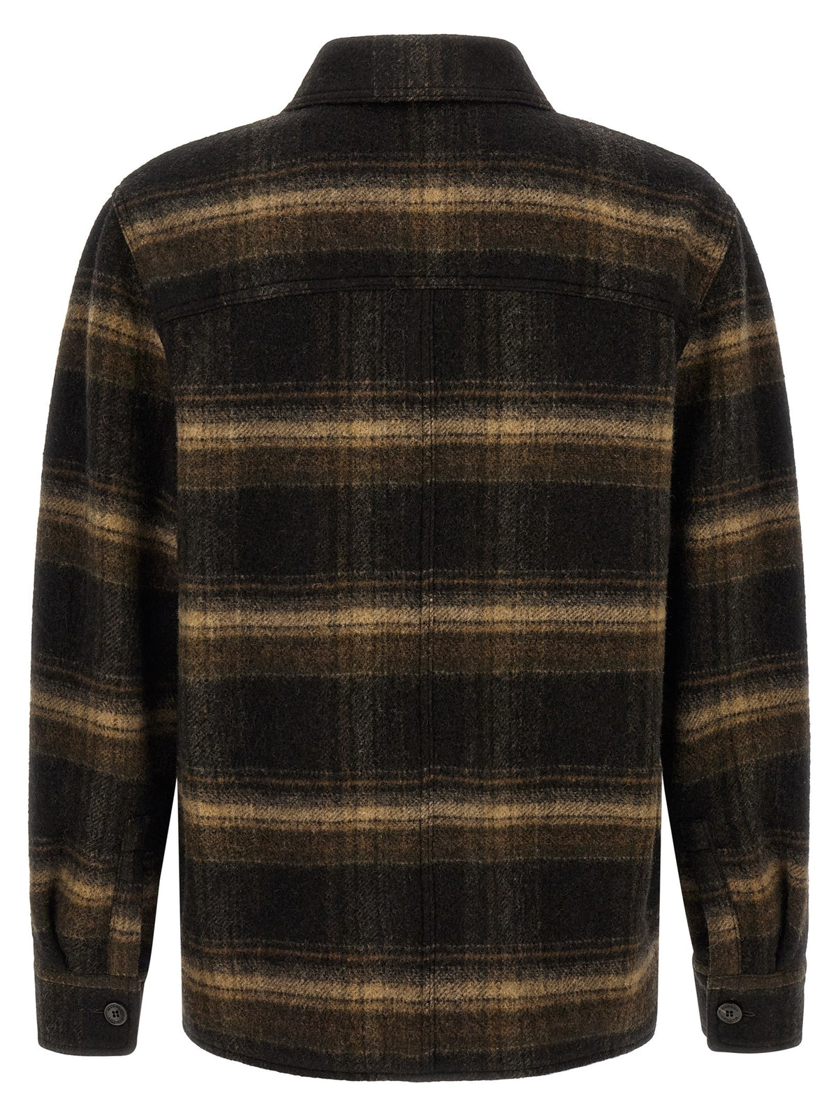 ISABEL MARANT Kervon Wool Overshirt Brown, view 2