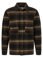 ISABEL MARANT Kervon Wool Overshirt Brown