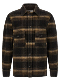 ISABEL MARANT Kervon Wool Overshirt Brown