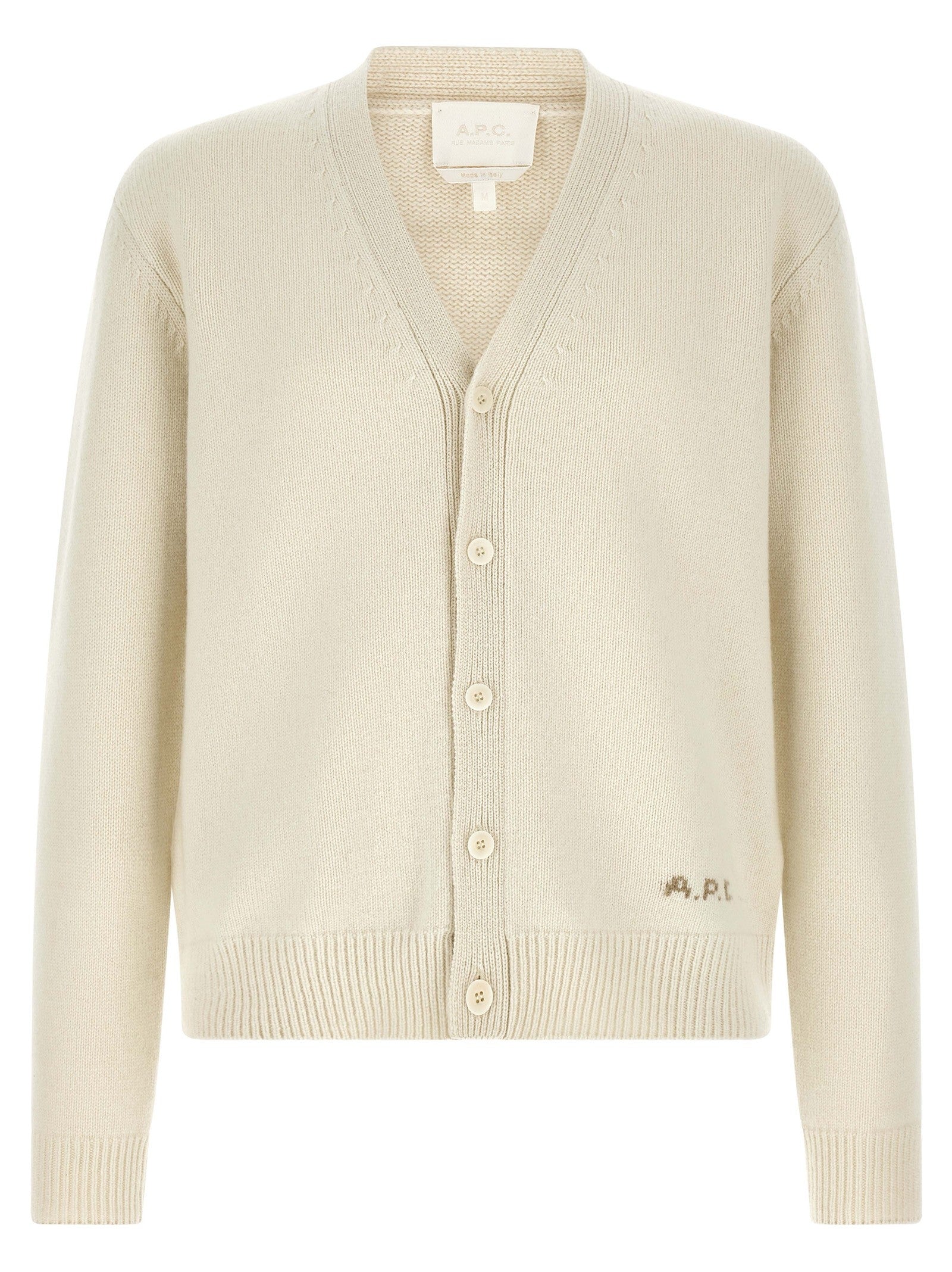 A.P.C Kevin Cardigan White
