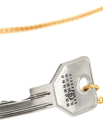 MM6 Maison Margiela Key Necklace Silver, view 3