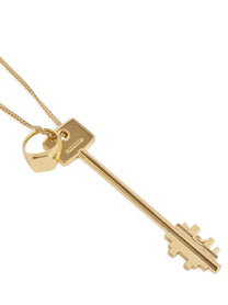 Rabanne Key Necklace Gold
