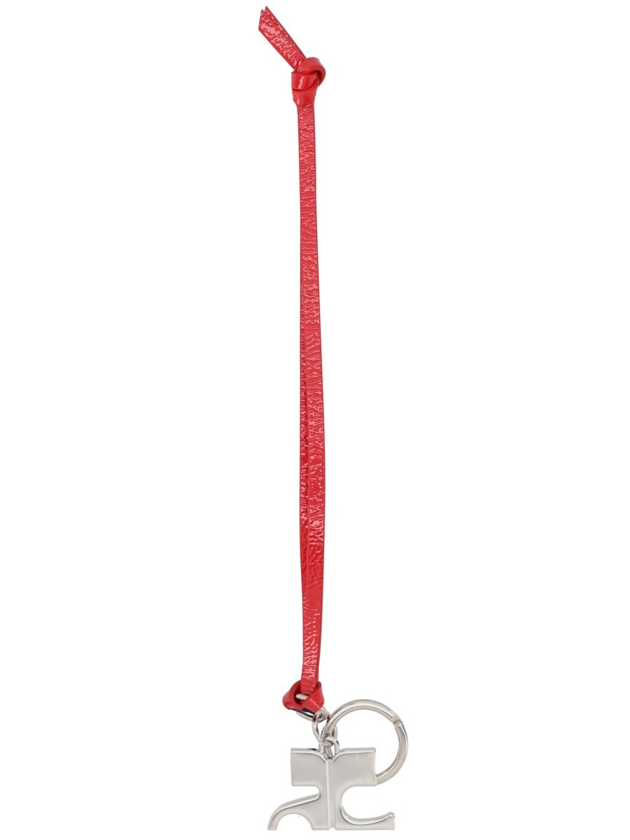courrèges Women's Keychain AC Naplack Red