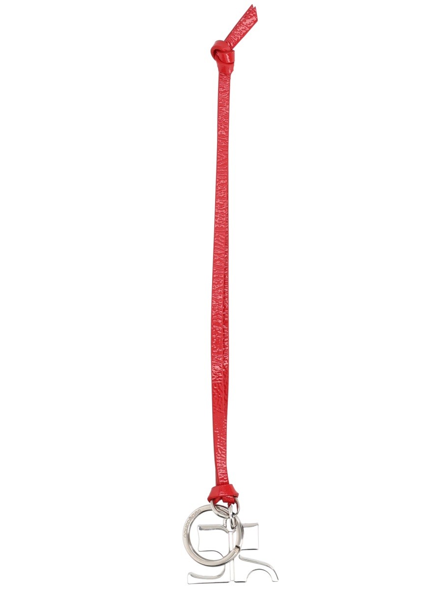 courrèges Women's Keychain AC Naplack Red