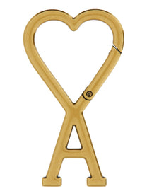 Ami Paris Unisex Keychain DE Cour Gold