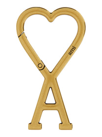 Ami Paris Unisex Keychain DE Cour Gold