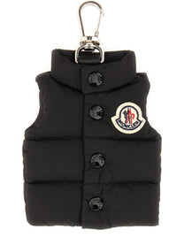 Moncler Men's Keychain in the Shape of Vest Black