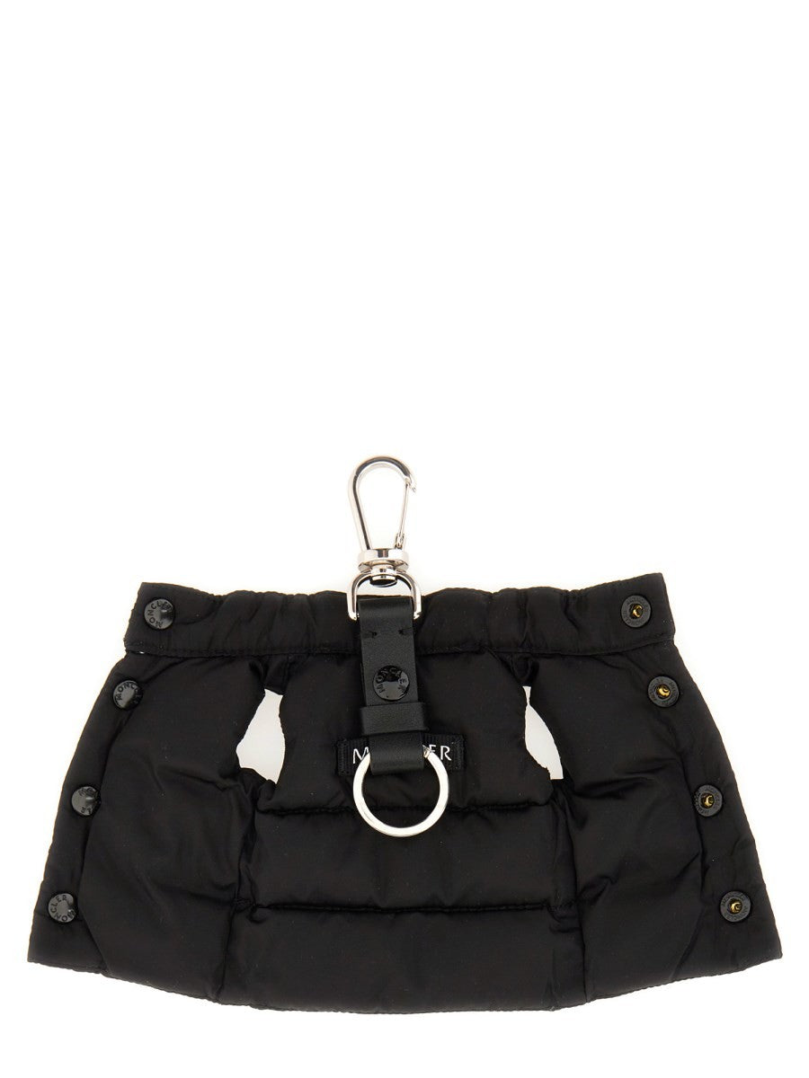 Moncler Men's Keychain in the Shape of Vest Black
