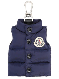 Moncler Men's Keychain in the Shape of Vest Blue