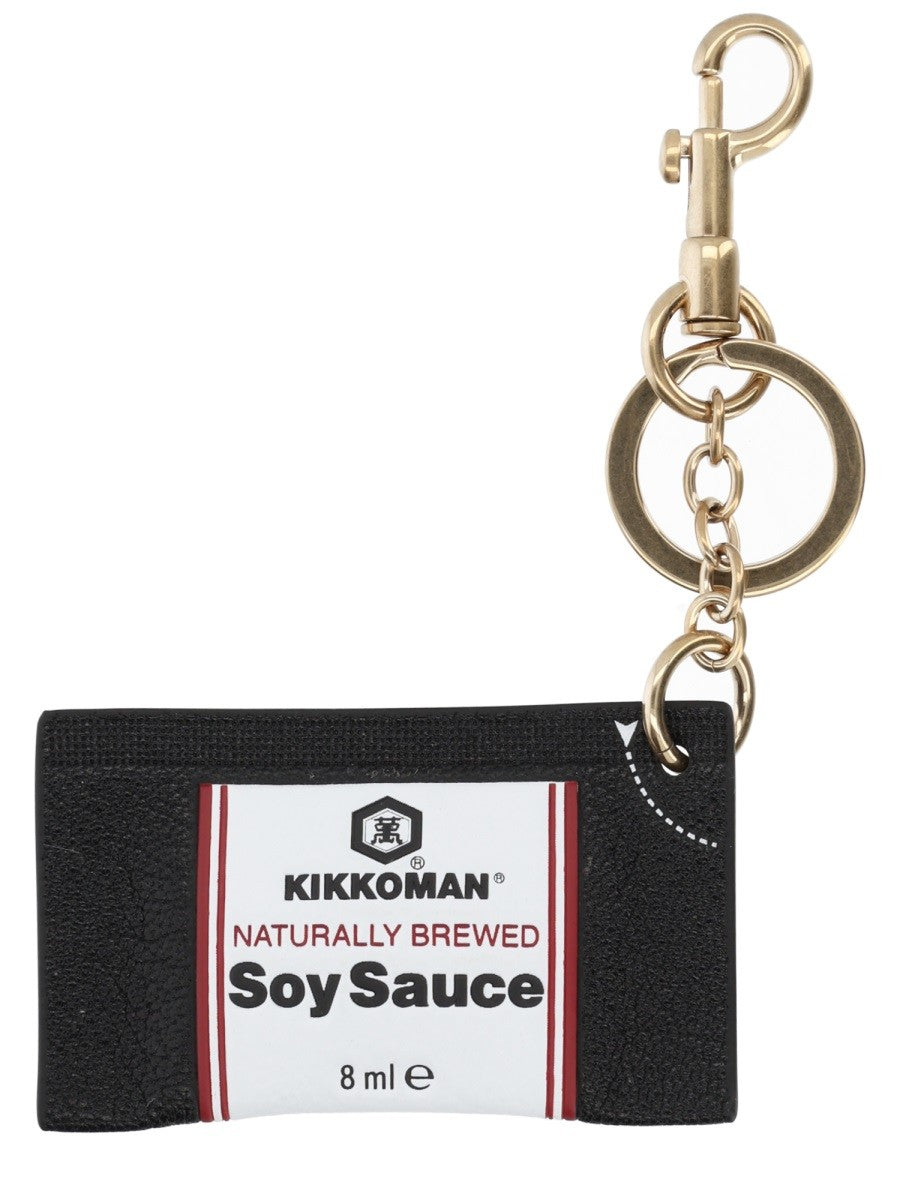 Anya Hindmarch Women's Keychain Kikkoman Soy Sauce Black