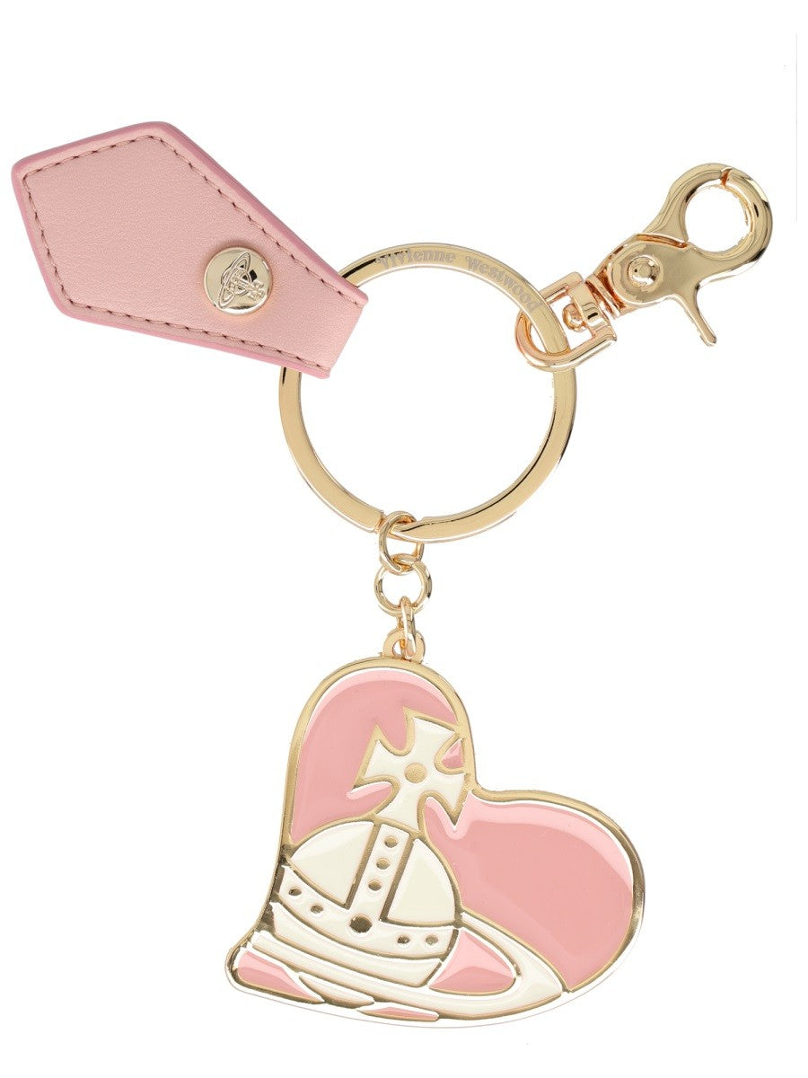 Vivienne Westwood Women's Keychain Orb Heart Blue