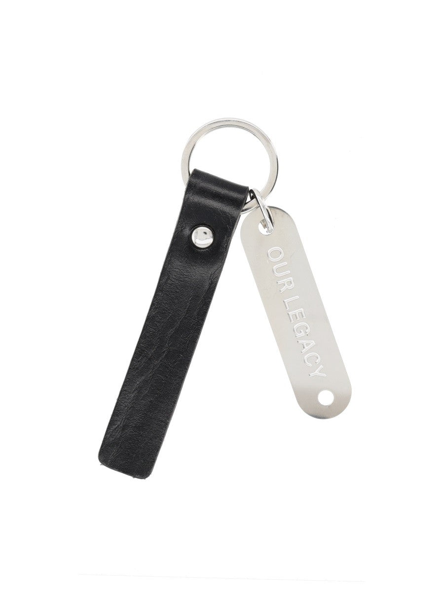 Our Legacy Men's Keychain Ring Black
