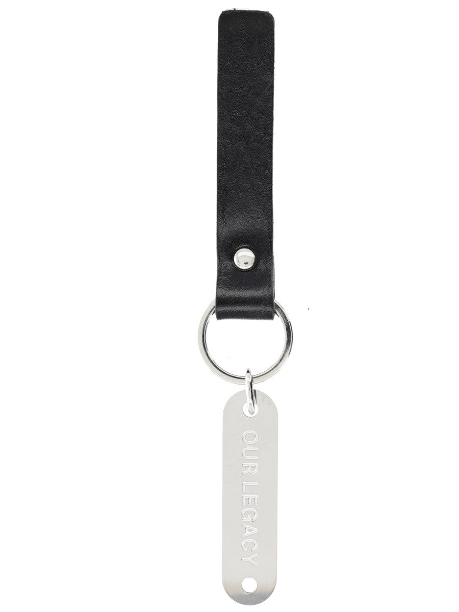 Our Legacy Men's Keychain Ring Black