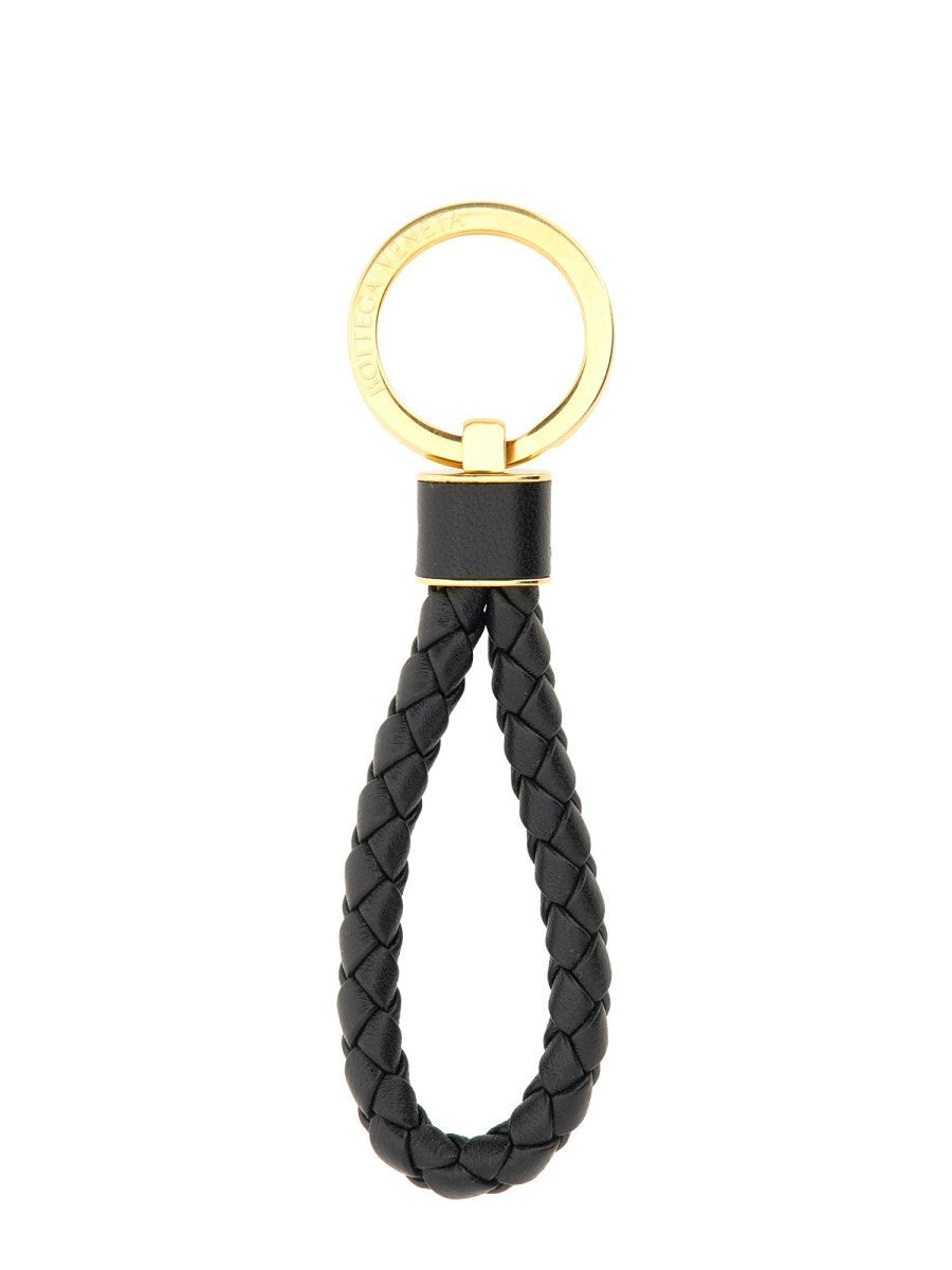 Bottega Veneta Women's Keychain Weave Black