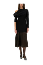 Khaite Women's Mayu Skirt Brown, view 2