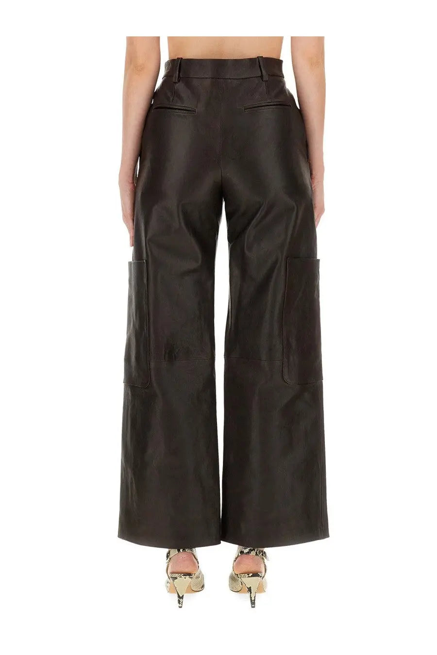 Khaite Women's Pants the Caiton Brown, view 4