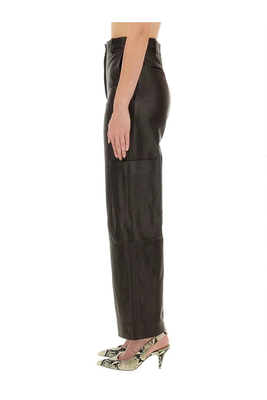 Khaite Women's Pants the Caiton Brown, view 3