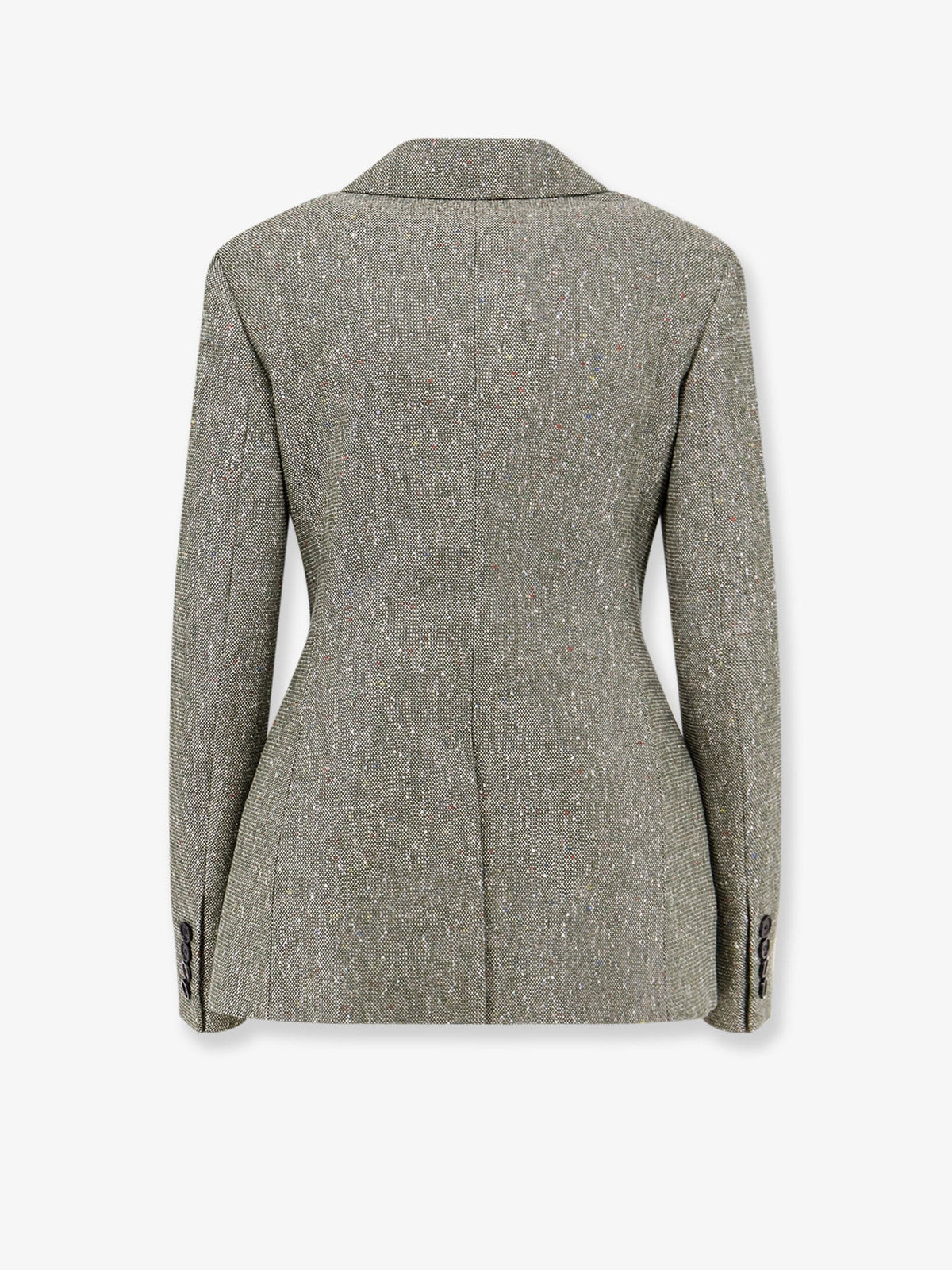 Dior Women's Khaki Donegal Tweed Blazer vert, view 2