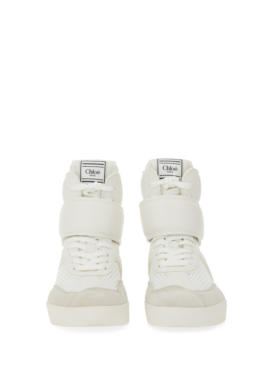 Chloé Women's Kick Ankle Sneaker White