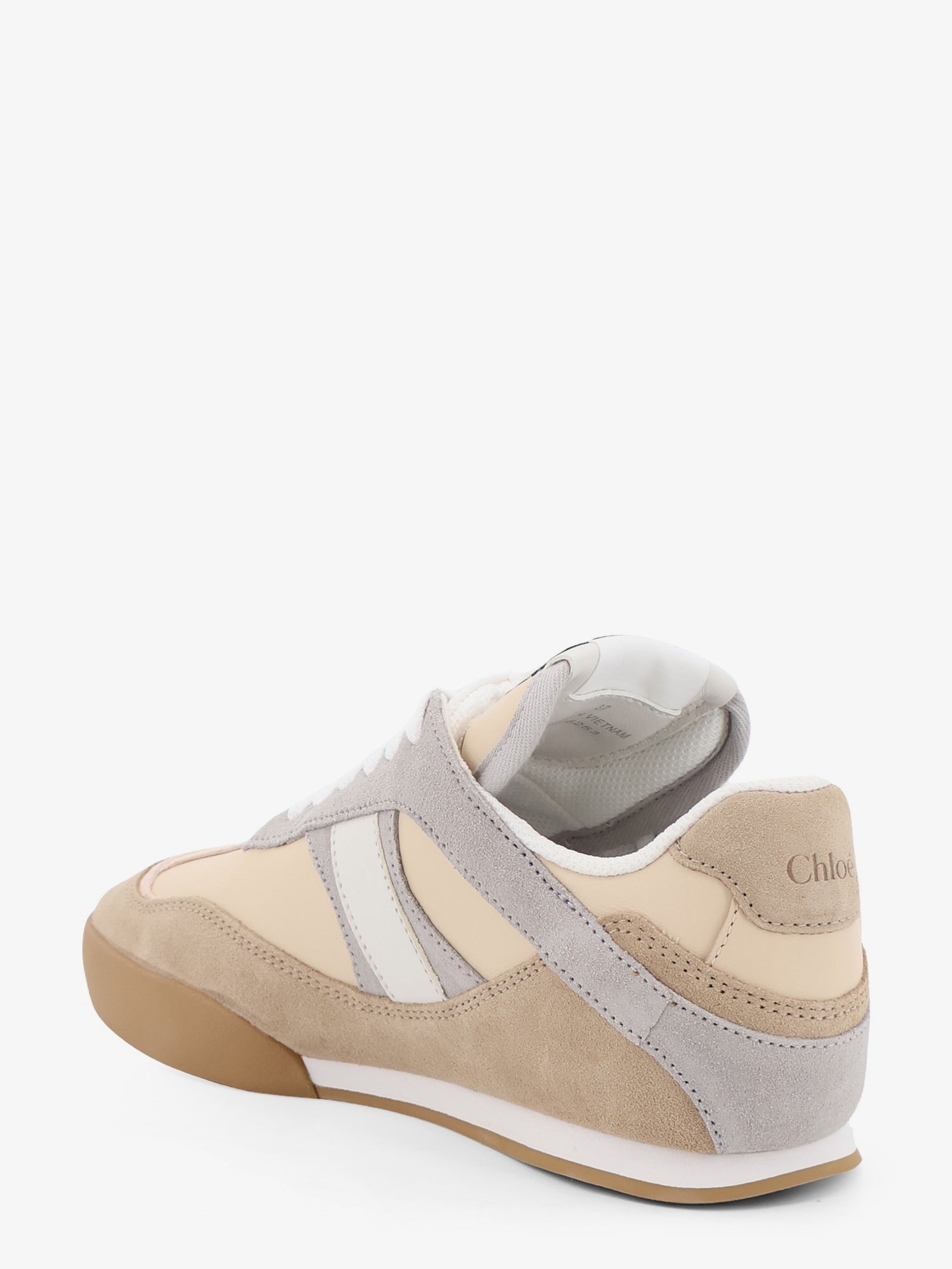 Chloé Women's Kick Suede Sneakers Grey
