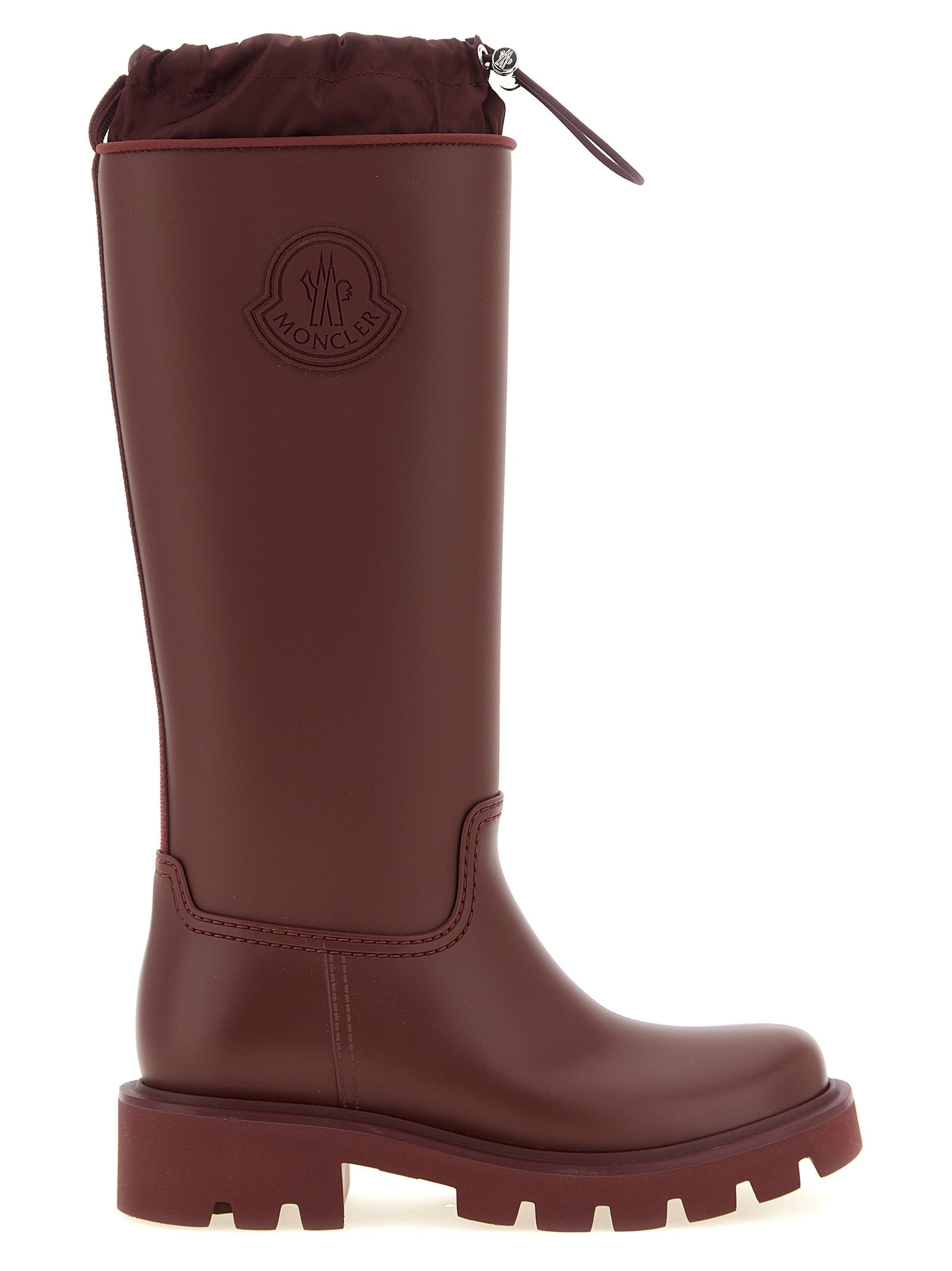 Moncler Kickstream High Rain Boots Red
