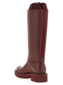 Moncler Kickstream High Rain Boots Red