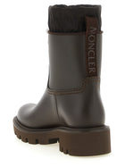 Moncler Kickstream Rain Boots Brown, view 3