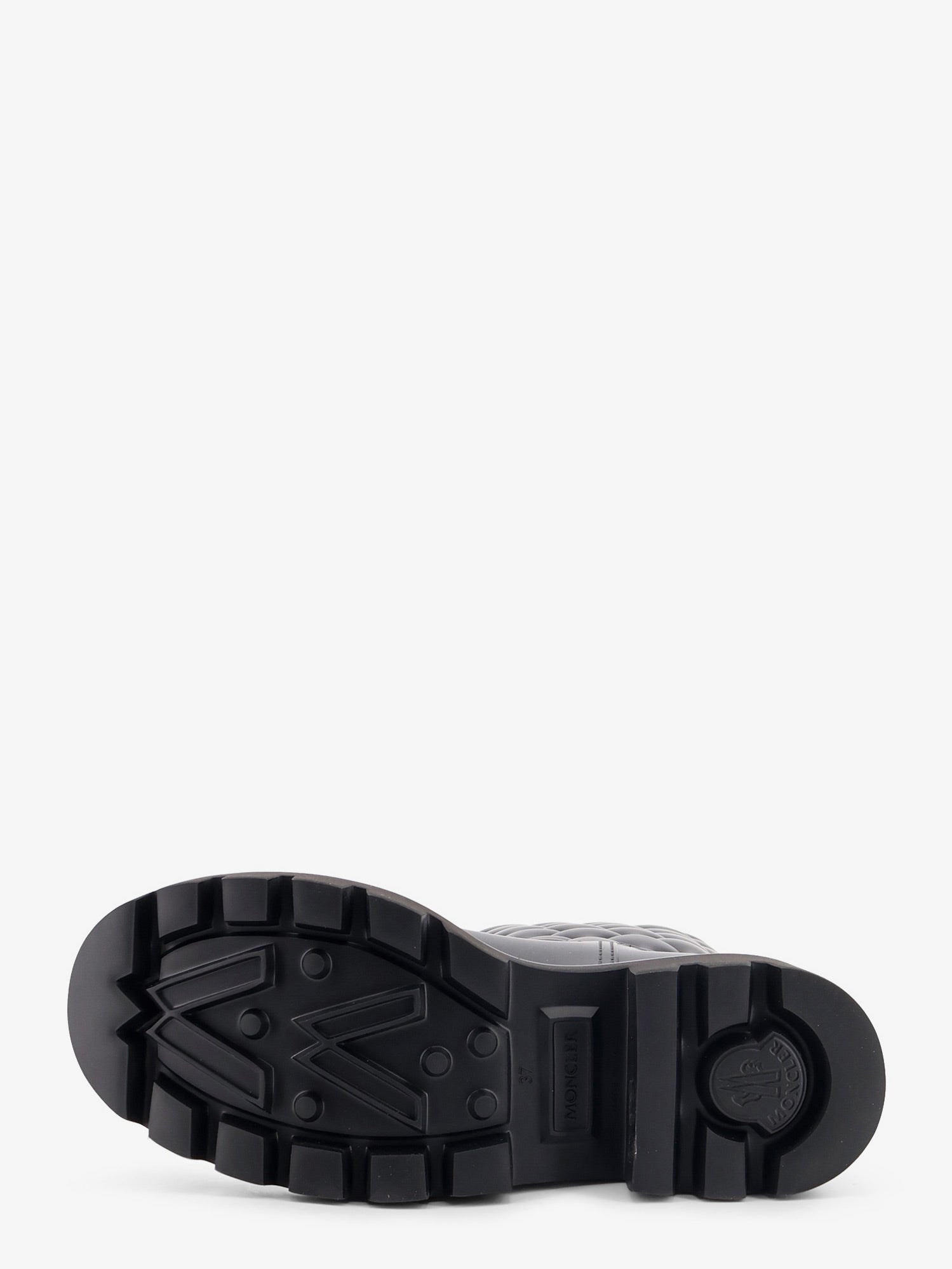 Moncler Women's Kickstream Quilt Pvc and Neoprene Rain Boots Black