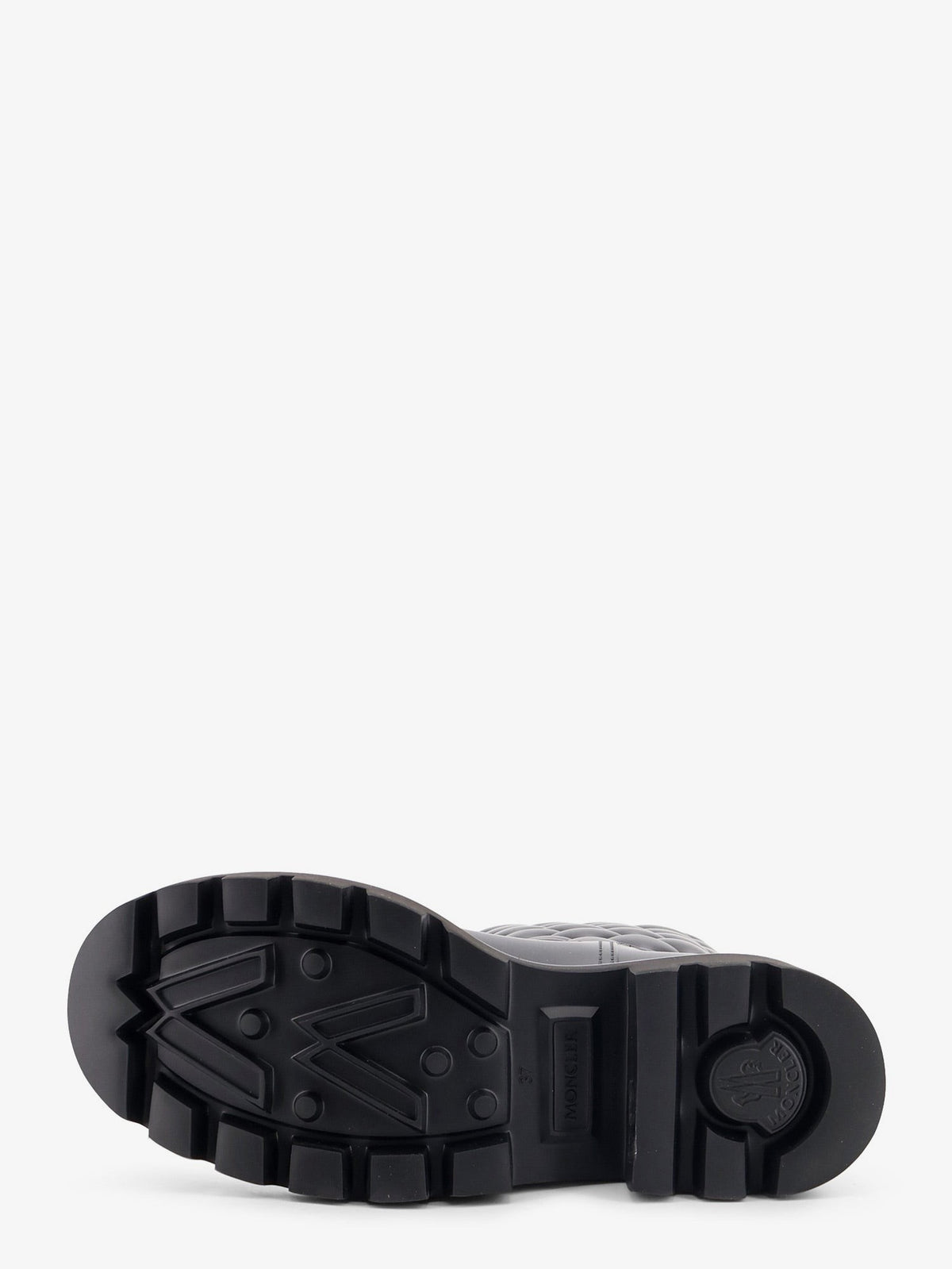 Moncler Women's Kickstream Quilt Pvc and Neoprene Rain Boots Black, view 4
