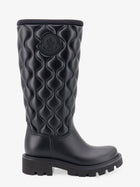 Moncler Women's Kickstream Quilt Pvc and Neoprene Rain Boots Black