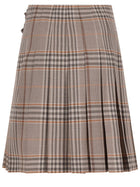 Burberry Women's Wool Check Kilt Beige