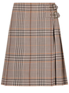 Burberry Women's Wool Check Kilt Beige