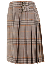 Burberry Women's Wool Check Kilt Beige
