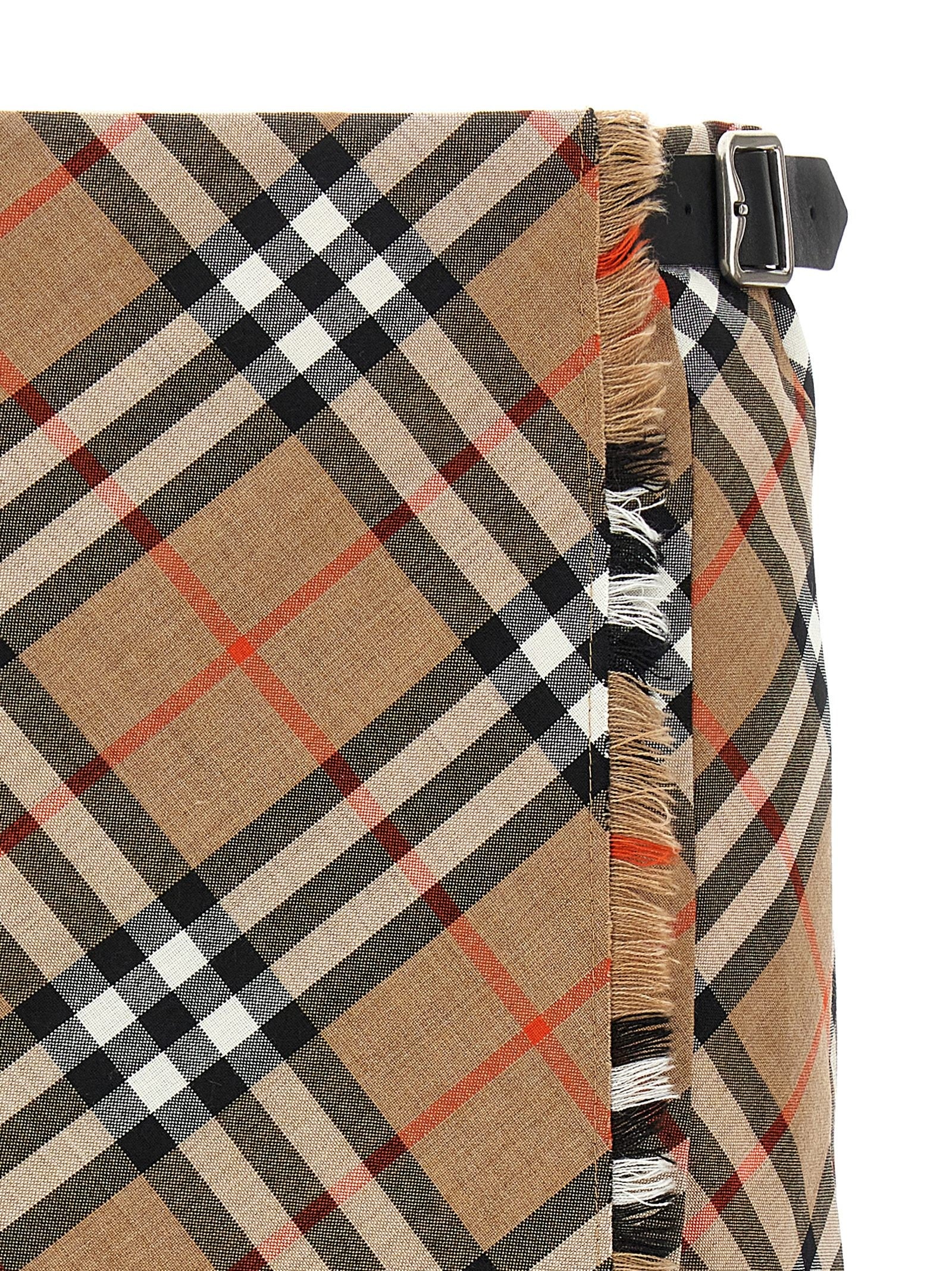 Burberry Kilt Skirt Gold