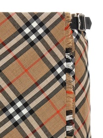 Burberry Kilt Skirt Gold