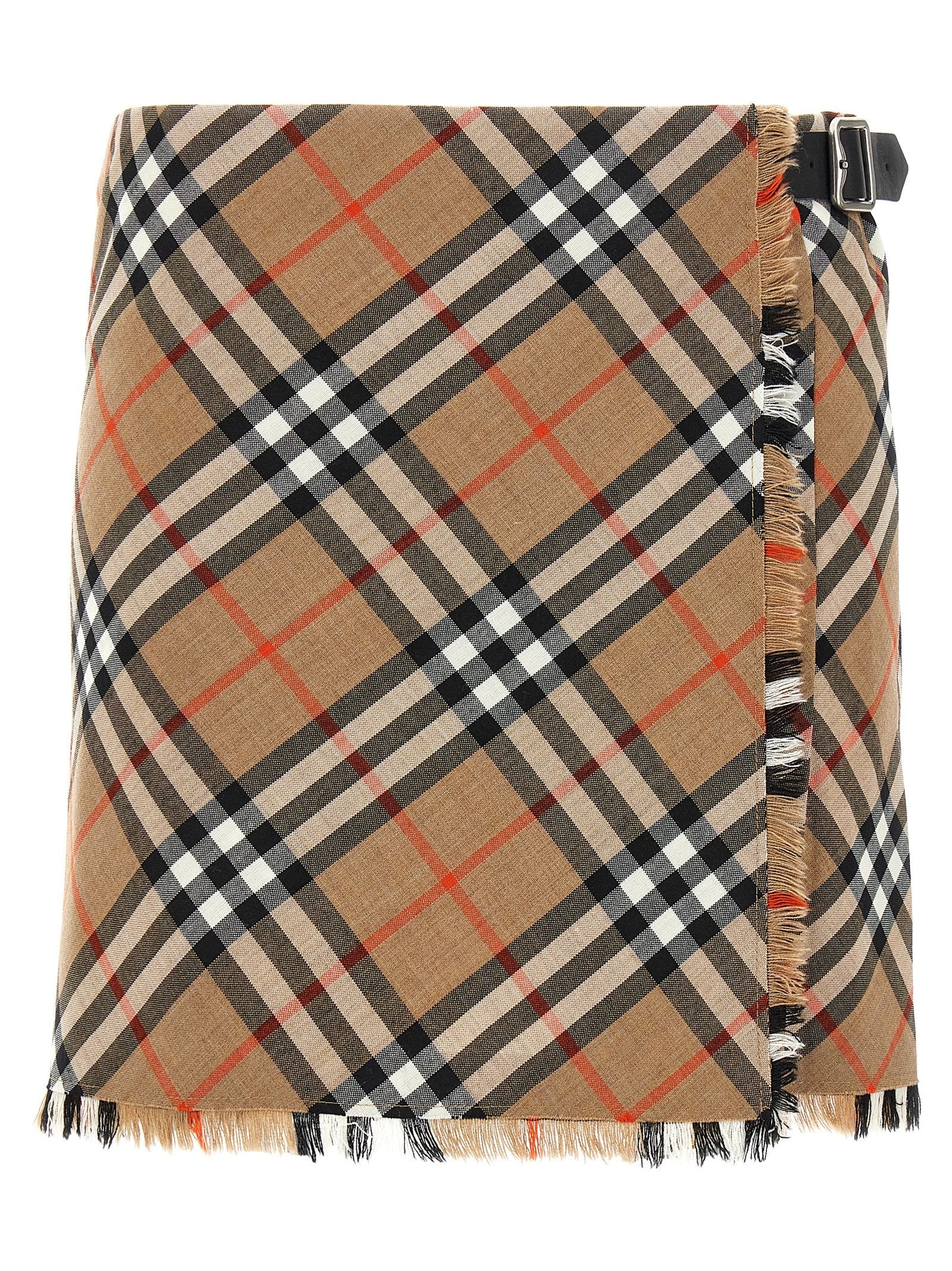 Burberry Kilt Skirt Gold