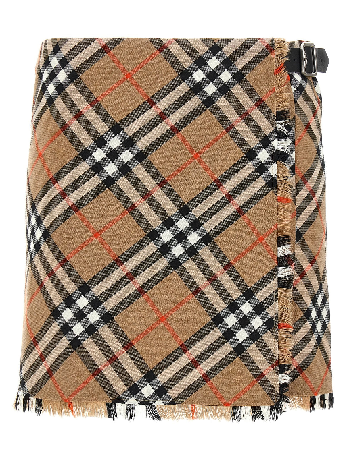 Burberry Kilt Skirt Gold