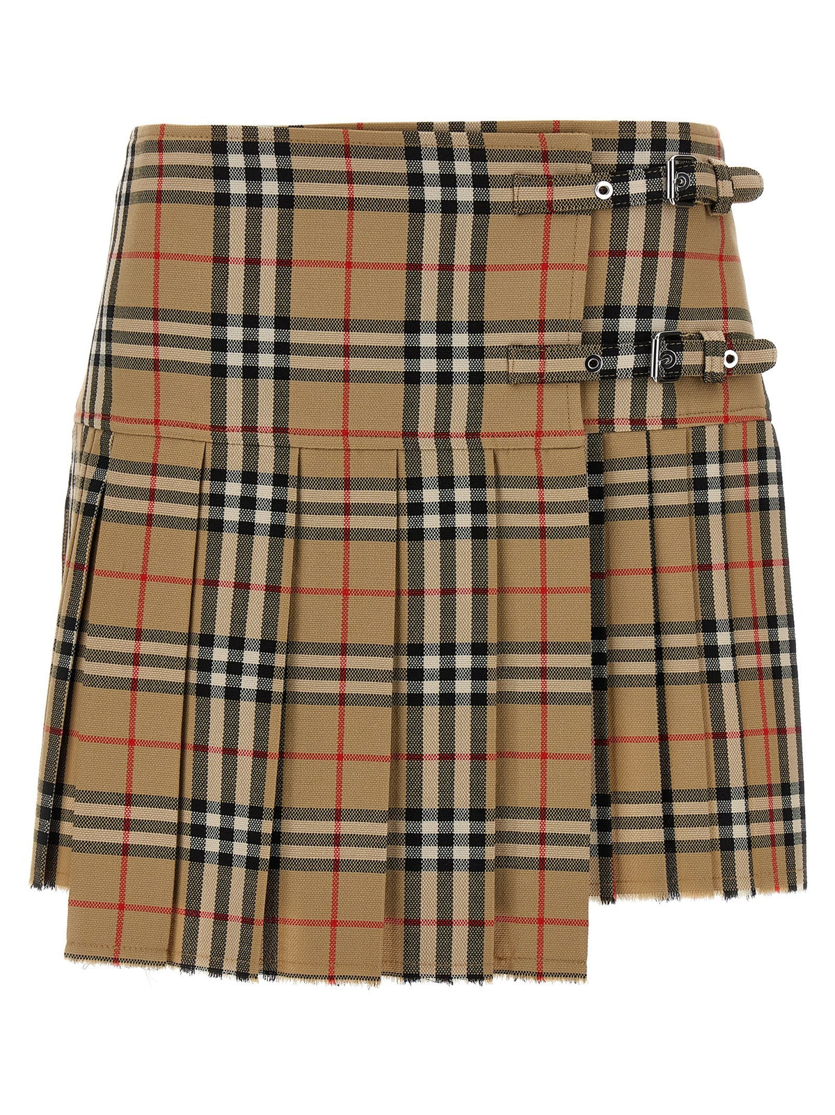 Burberry Kilt Skirt Beige