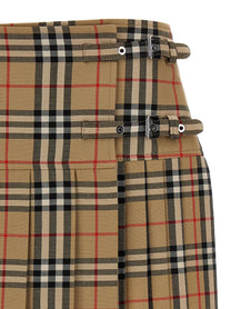 Burberry Kilt Skirt Beige