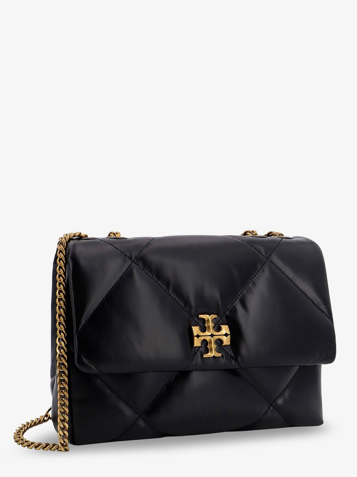 Tory Burch Women's Kira Diamond Quilt Convertible Leather Crossbody Bag Black, view 3