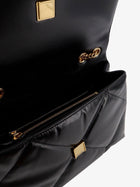 Tory Burch Women's Kira Diamond Quilt Convertible Leather Crossbody Bag Black, view 4