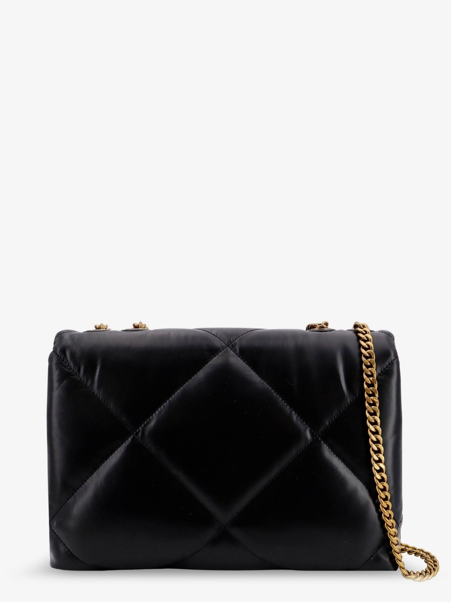 Tory Burch Women's Kira Diamond Quilt Convertible Leather Crossbody Bag Black